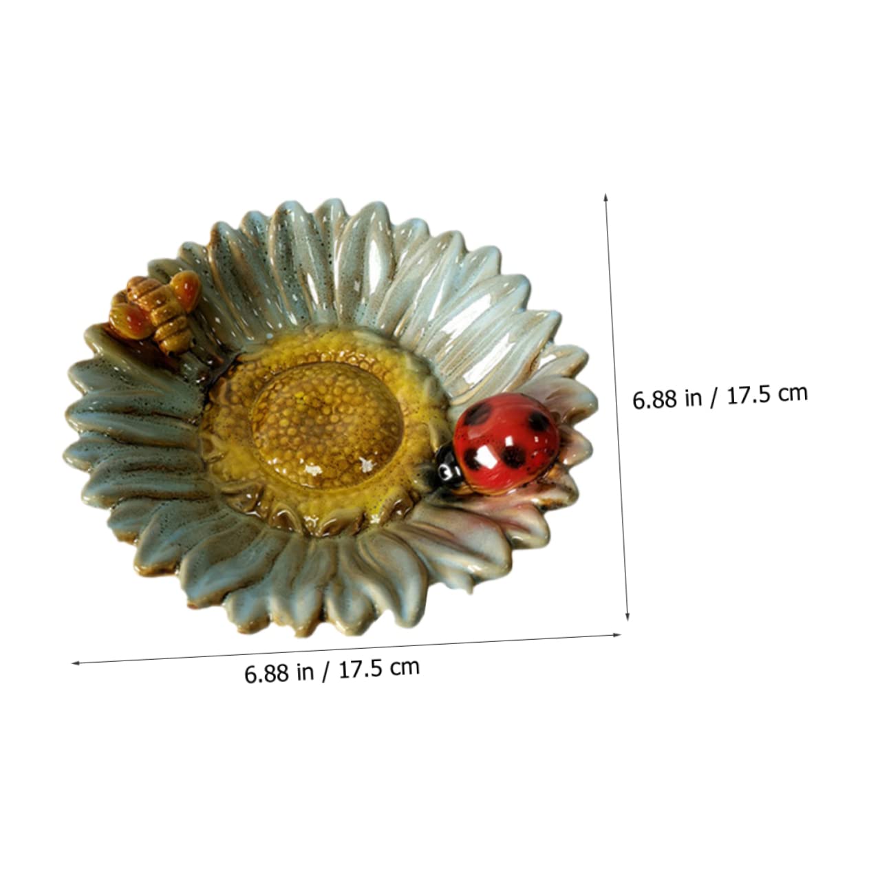 Jabonera Forma de Flor para Baño y Mesa de Cerámica | Decoración de Encimera, Uso Multipropósito, Fácil de Limpiar Buena Capacidad de Carga