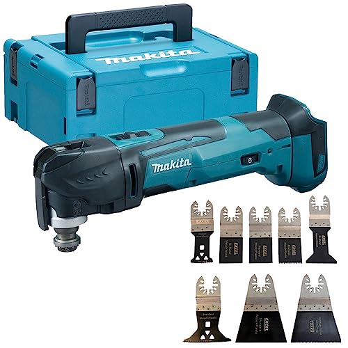 Makita DTM51Z 18V LXT Oscillating Multi Tool with Extra 8 Pcs Accessories Set & Mak Case