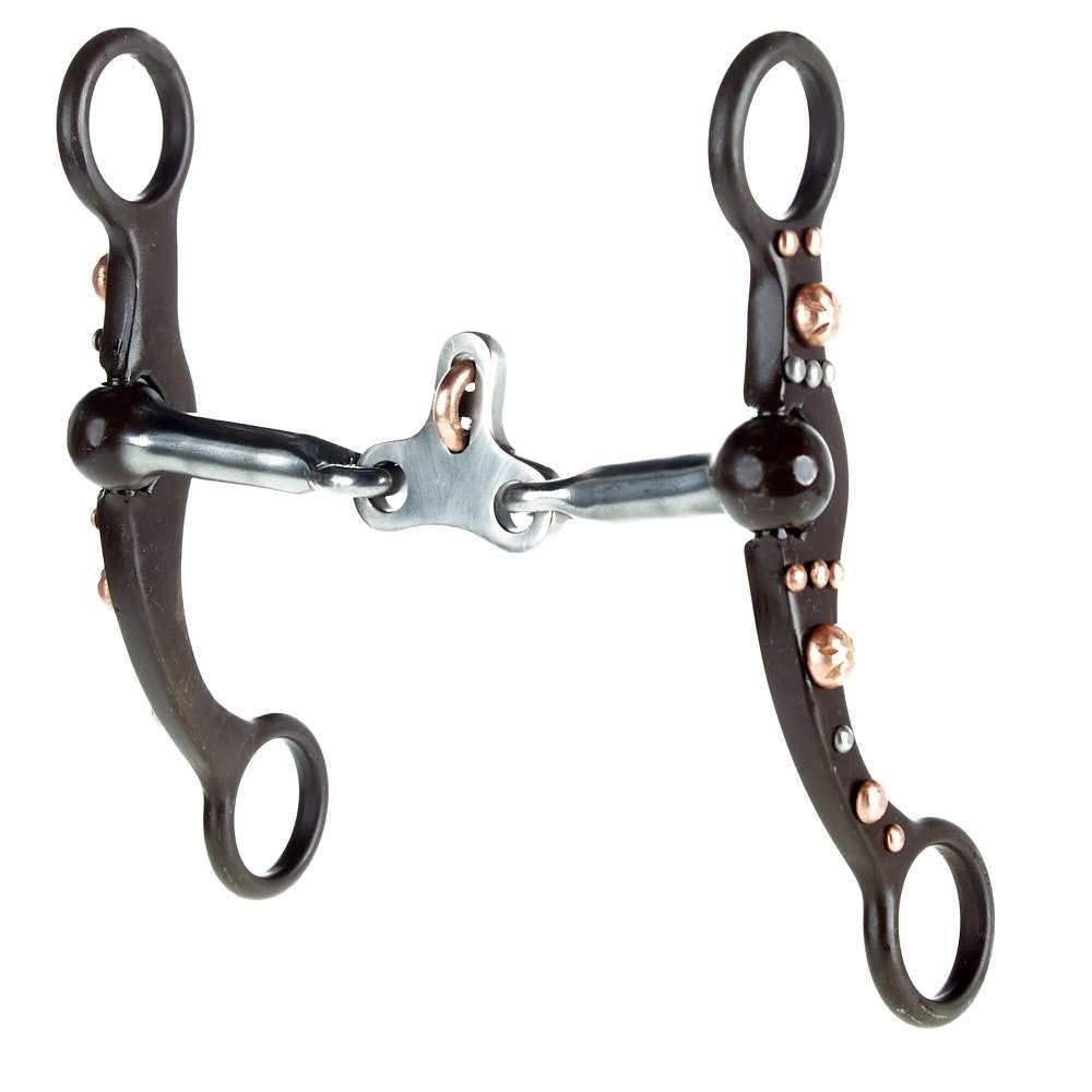 Aime ImportsAntique Brown Floating Spade Bit with Copper Dots N/A 53/4