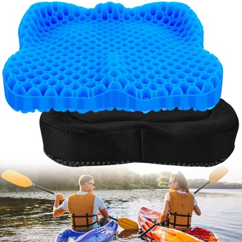Thicker Anti Slip Kayak Seat Cushion, Waterproof Kayak Gel Seat Pad for