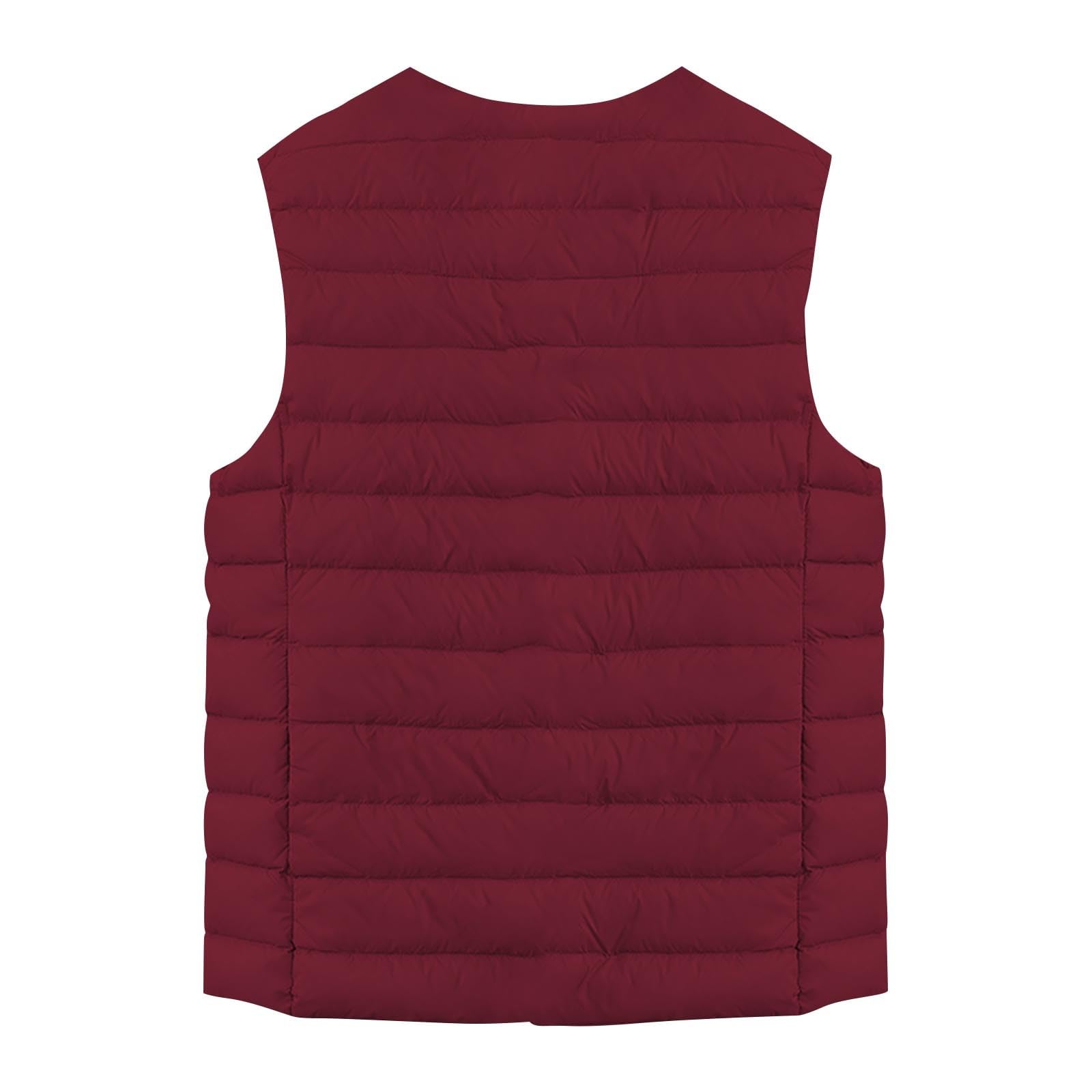Steppweste Damen Leicht Packbare Steppweste Frauen Kurz Winter Damen Weste Ärmellos Puffer Jacke Warm Outdoor Winterweste Daunenweste Mit Knöpfen Westen Laufweste Für Freizeit Wandern Reisen