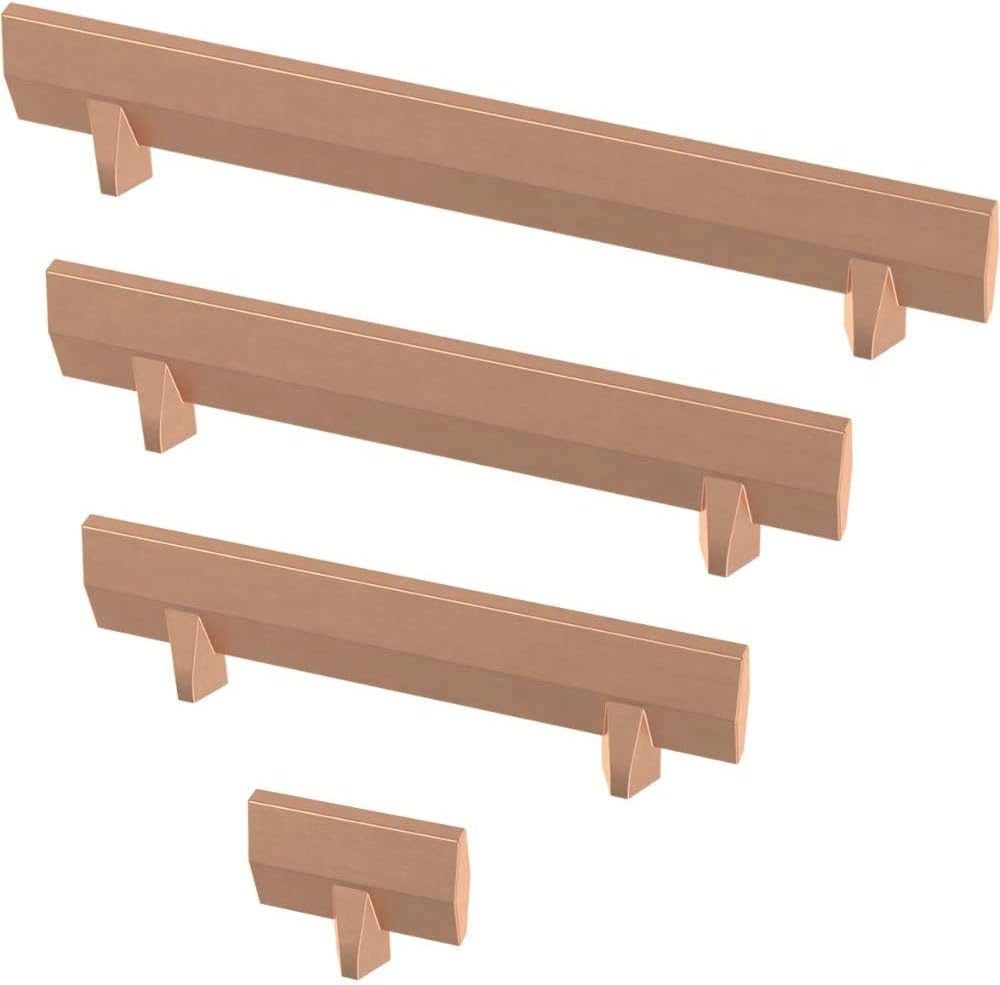 Franklin Brass Gathered Blade Cabinet Knob, Brushed Copper, 1-7/16 in (36 mm) Drawer Knob, 10 Pack, P40851K-BCP-C