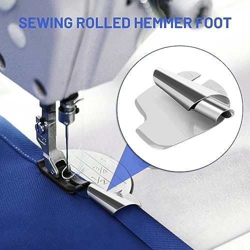 Kit de 6 Pies para Máquina de Coser Rolled Hemmer 3mm-8mm miniatura 2