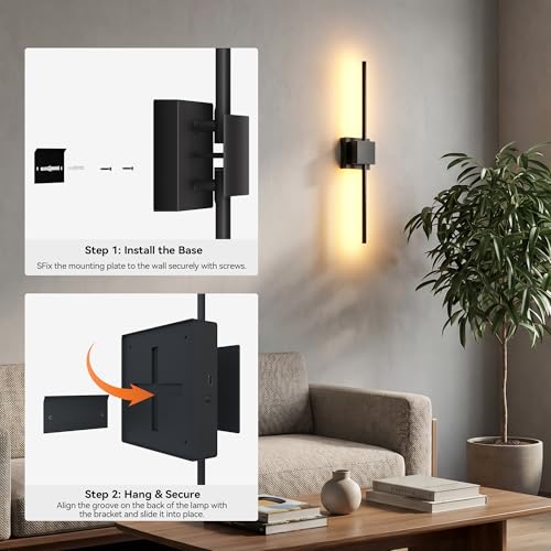 Image of Torchlet Battery Operated Wall Sconces Set of 2, Rechargeable Wall Lights