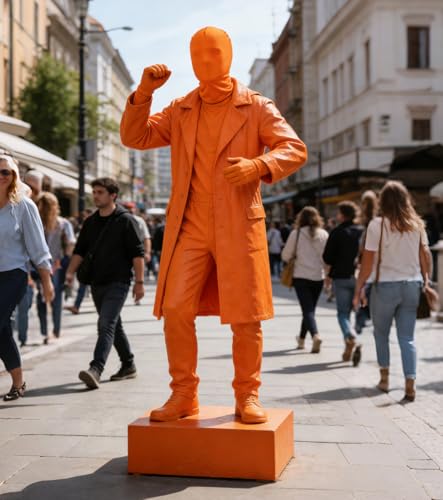 Image of 3 Pieces Full Face Mask, Stretchy Faceless Cloth Masks, Statue Inflatable Costume Accessory for Adult Men Women