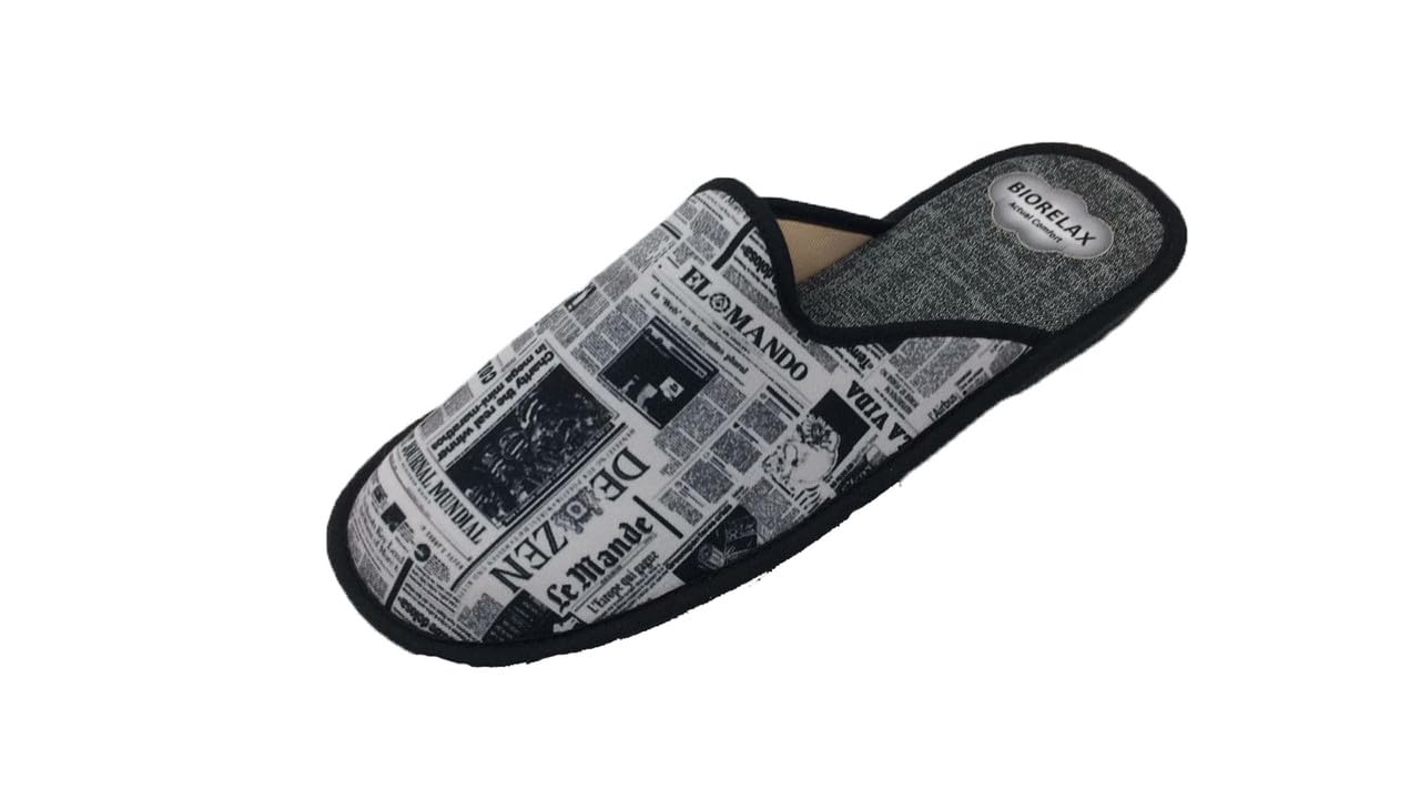 Biorelax Zapatillas de Estar por casa Puntera Tapada