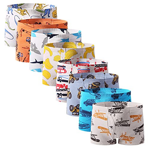Little Boys Soft Cotton Briefs Toddler Kids Underwear Various cute patterns 6-8-9Pack,size:2-3T 3-4T 4-5T 5-6years 7-8years