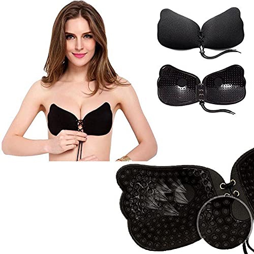 Sutian Adesivo Invisivel Levanta E Aumenta Seio Push Up Brb R25 Cor:Preto;Tamanho:M