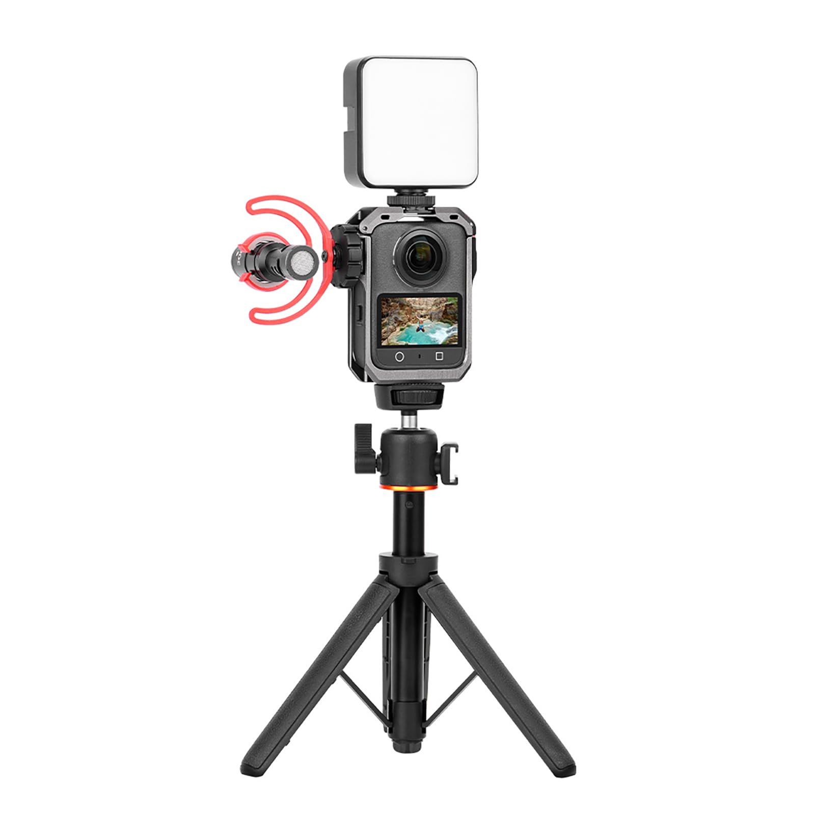 Obudowa kamery ramka osłona kamery, osłona ochronna ze stopu aluminium obudowa ramy ochrona przed upadkiem do kamery sportowej DJI Osmo 360