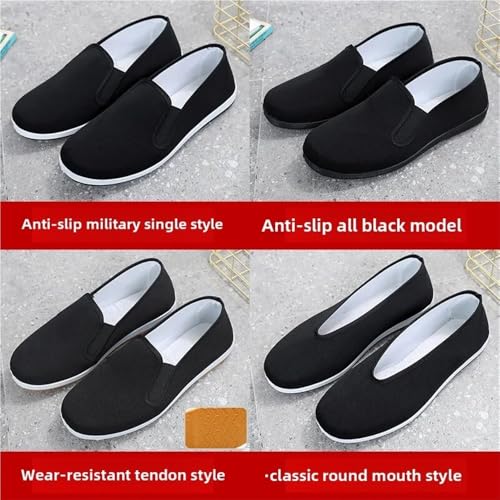 New Beijing Cloth Shoes Men's Casual Comfortable Tendon Sole Flat Work Youth Labor Single Shoes Breathable Rubber3