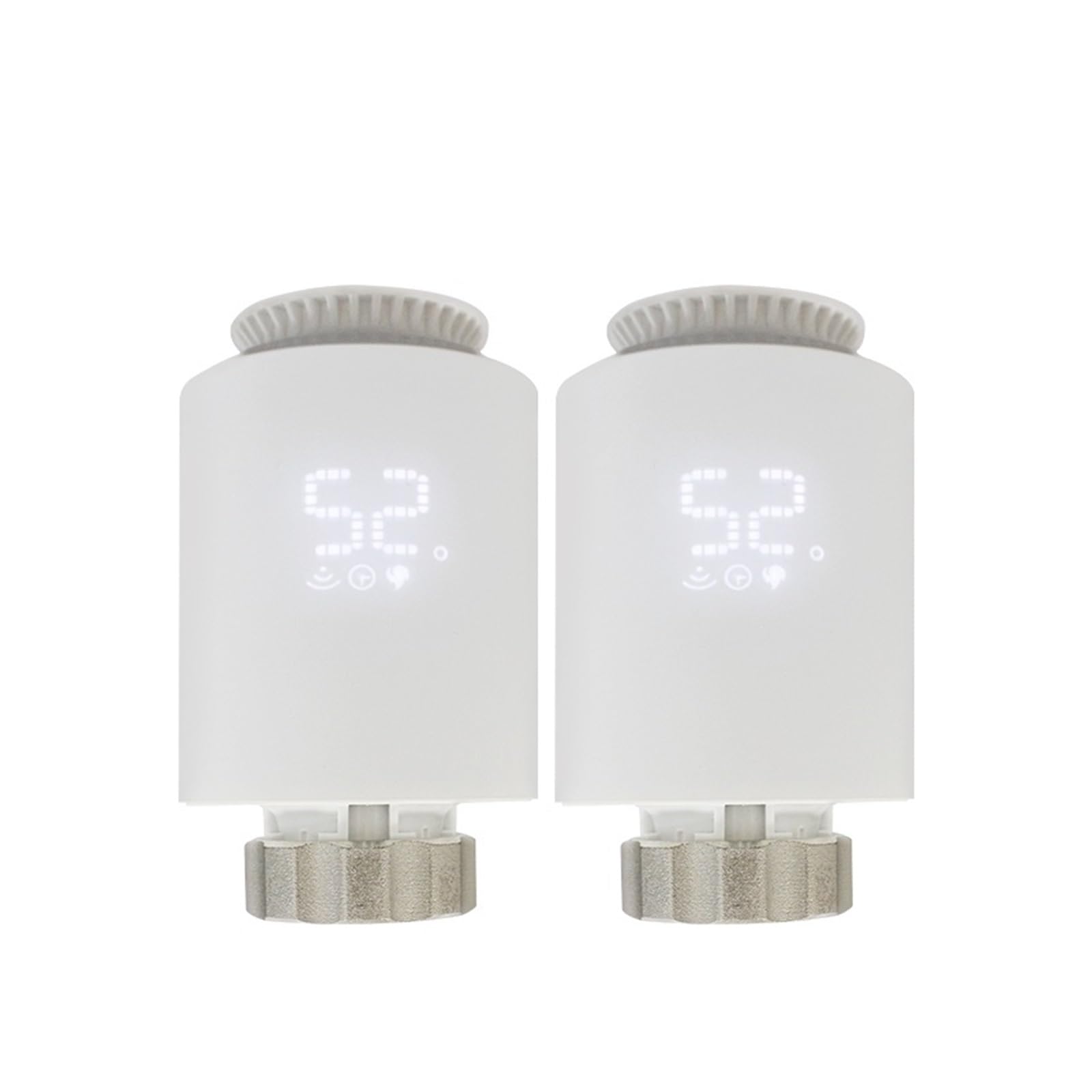 Tuya Zigbee 3.0 Thermostatic Valve Radiator Actuator Valve Zigbee Thermostatic Radiator Valve Head Temperature Controller(ME167 2PCS)