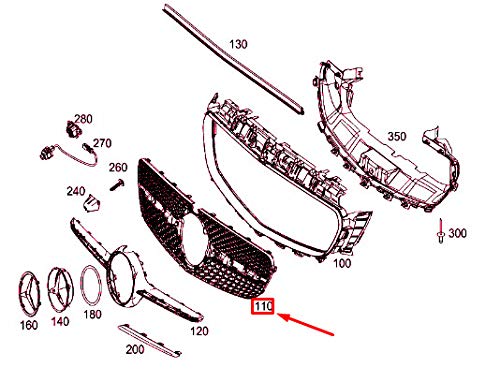 MB E-CLASS Coupe C238 Front Radiator Grille A2388881300 NEW 