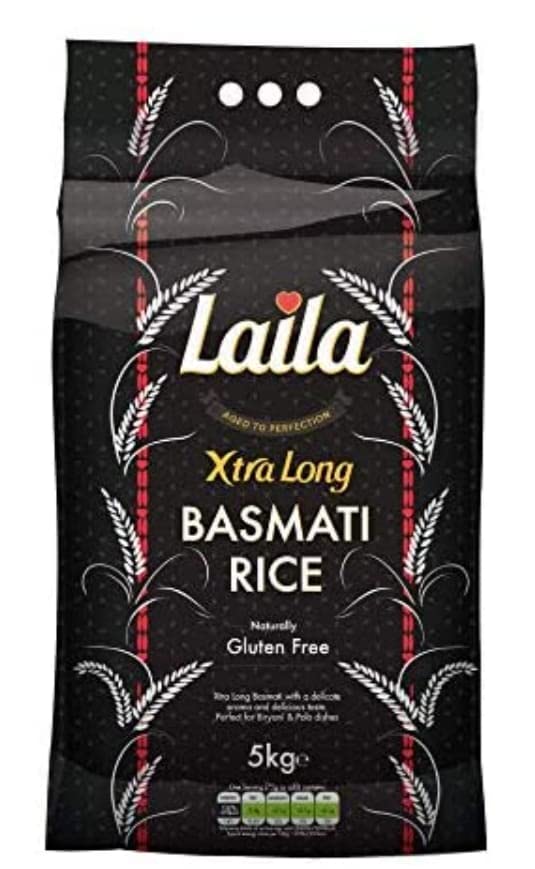 Buy Laila Extra Long Grain Rice 5 Kg Extra Long Grain White Basmati
