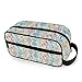 LINAOKIM Süßes Muster Zuckerwatte Reise Kosmetiktasche Bedruckt Multifunktional Tragbar Kulturbeutel Kosmetik Make-up Tasche Organizer für Reisen