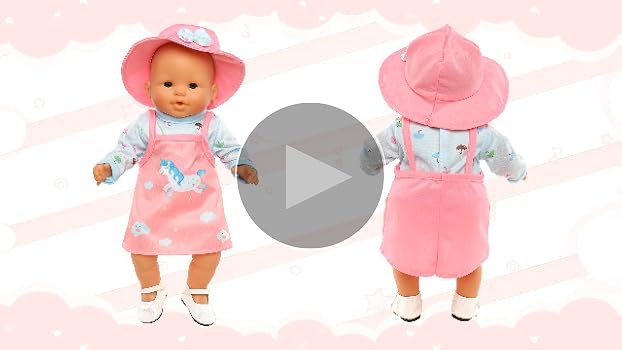 Miunana Baby Doll Clothes Shoes 3 Clothes Dresses Outfits Set 1 Shoes