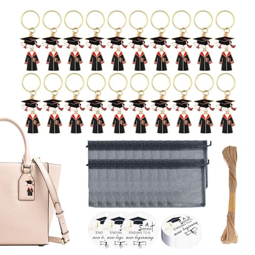Genérico Dije De Graduación,20 Unidades Llavero Recuerdo Para Graduados De Instituto - Detalles Originales Para Graduados, Licenciatura, Enfermeros Titulados Y Dijes Conmemorativos De Promoción
