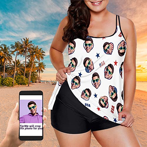 Personalized Plus Size Swimsuits for Women Custom Face Sexy Bikini 2 Pieces Swimwear Gift for Wife Girlfriend2