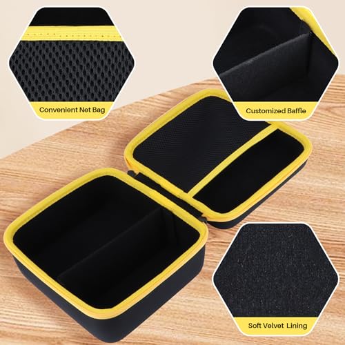 Image of Hard Case Replacement for Kodak Dock Plus 4PASS / Kodak Dock Premium 4x6 Portable Instant Photo Printer (Black + Yellow Case)