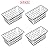 XINFULL 4 Pack Wire Storage Baskets Household Metal Wall-Mounted Containers Organizer Bins for Kitchen Bathroom Freezer Pantry Closet Laundry Room Cabinets Garage Shelf, Medium
