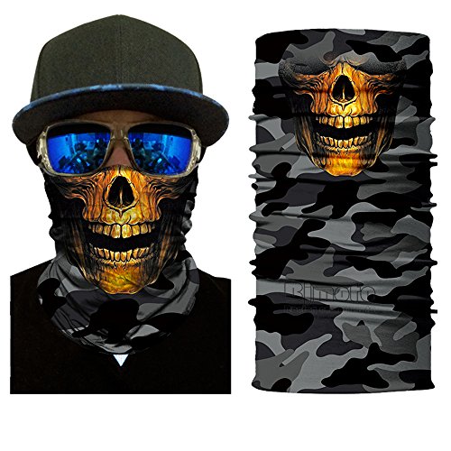 BJ Global Tour de cou, bandana, foulard multi-usage pour activités sportives extérieures, vélo, moto Cover
