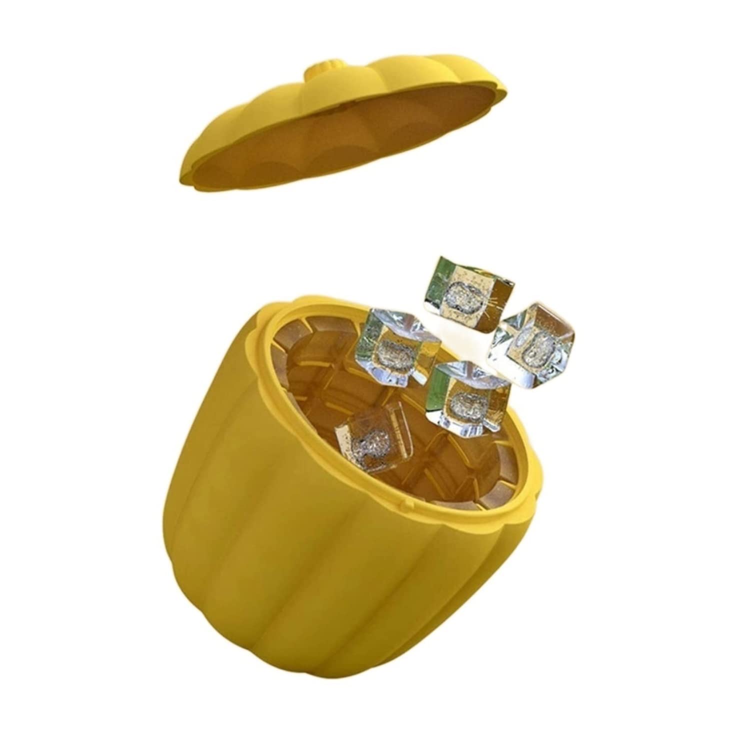 Eiswürfelbehälter, Kürbis-Silikon-Eiskübel Iced Beverage Kreativer Bequemer Gefrierschrank Für Die Hausbar Flaschenkühler