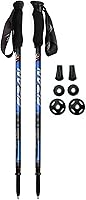 Fizan Compact 3 Ultralight Trekking Poles - 5.6oz Collapsible Aluminum Hiking Sticks, Adjustable 22.8-52in, EVA Grips, Made in Italy