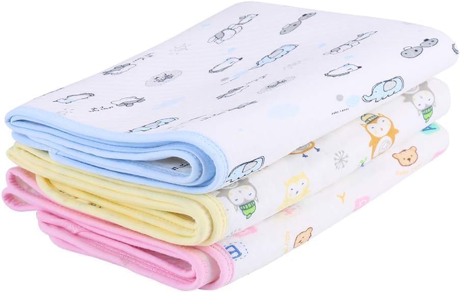 4NEwBiES Baby's Soft Cotton Diaper Changing Mat/Sleeping mats/Water Proof Bed Protector with Foam for New Born Baby-0-6 Months (Standard, 4, Count)-image-23