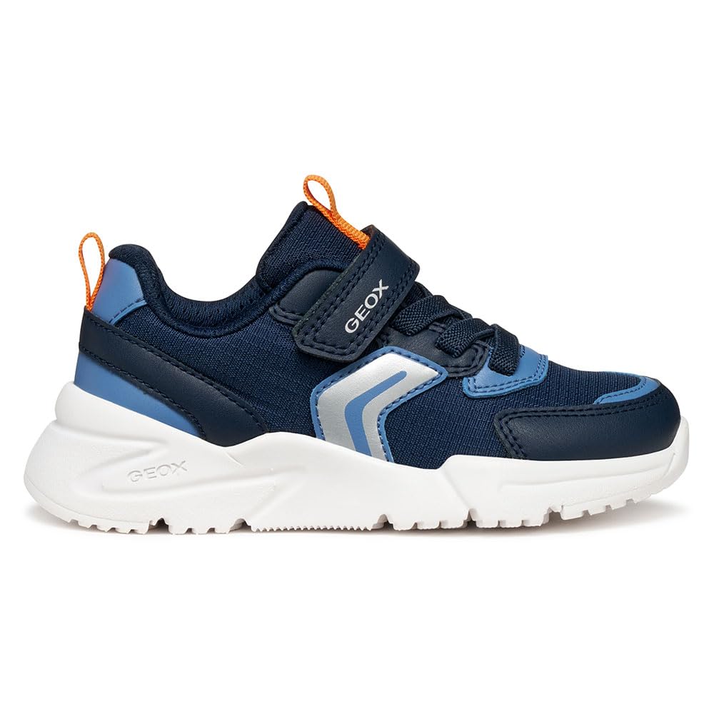 Geox Junior J Loftus Boy Sneakers Navy/Orange, 33 EU