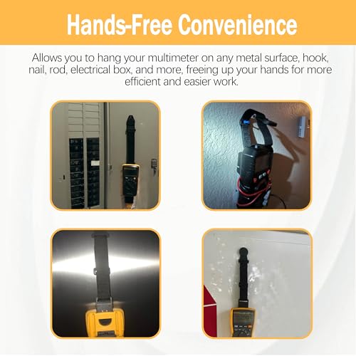 Image of Hanging Loop Strap Magnet Hanger Kit for Fluke Instruments Multimeter, Magnetic Hanging Strap 1 Pcs