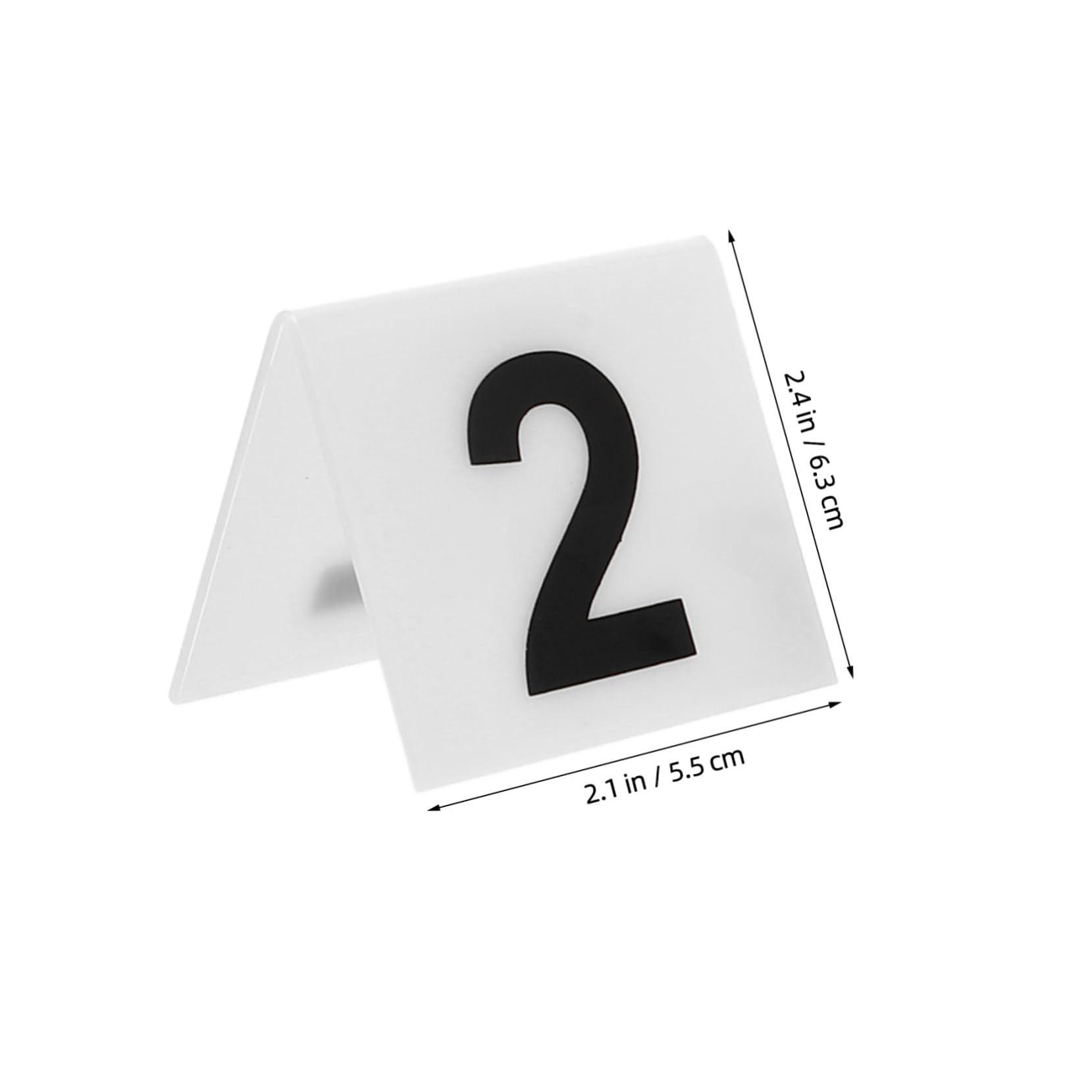 VICASKY Theme Number Markers 12pcs Acrylic Double-Sided Number Markers Ideal for Detective Games Scene Setting Props