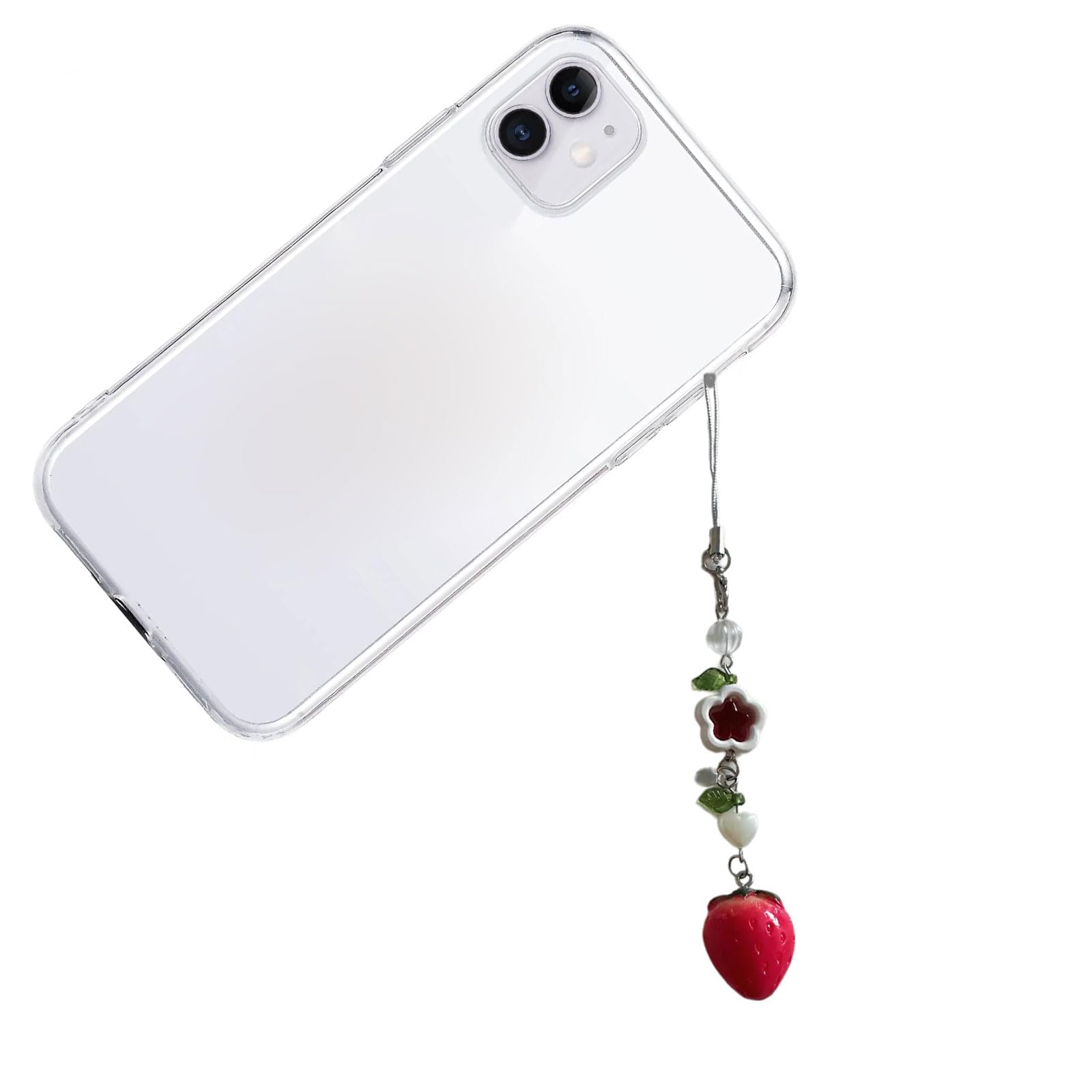 LAMDNL Unique and Stylish Phone Pendant Charm Dainty Strawberry Backpack Pendant Chic Cellphone and Keychain Decoration