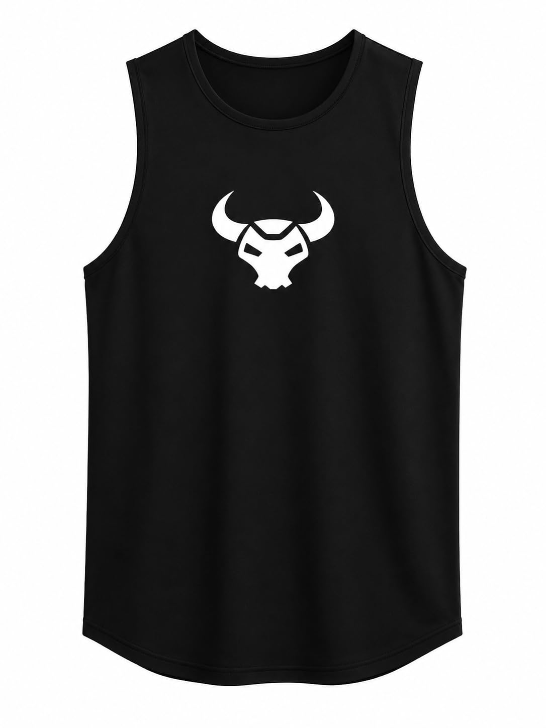 Men's Gym Vest, Black Polyester Sleeveless Tank Top, Lightweight Breathable Workout Vest for Gym, Running & Fitness Training Pack of 1 XL-image-40