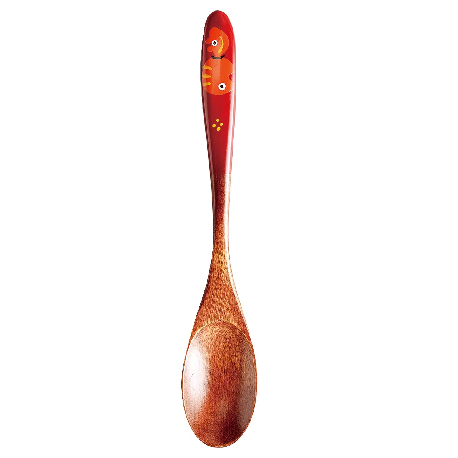 Amazon | 会津漆器 カレースプーン 5本セット（漆・手描） (赤べこ 朱