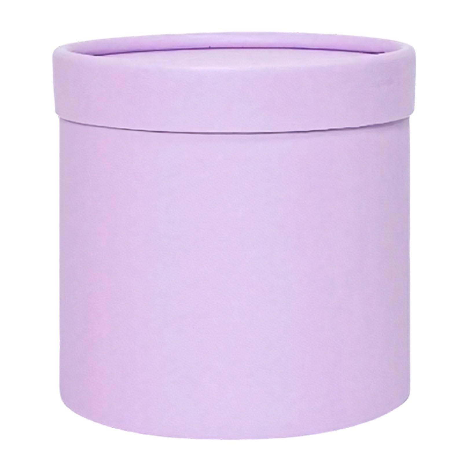 Portable Paper Flower Bucket Craft Container Round Gifts Packaging Paper Box for Weddings Anniversaries and Event Round Flower Packaging Box with Lid Cardboard Design for Bouquet Wrapping and Use