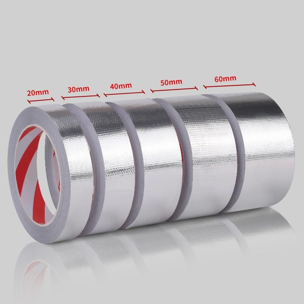 Cinta de papel aluminio 0,15 mm x 10-50 20 m for sellado conductos HVAC | 0.15mm-40mm