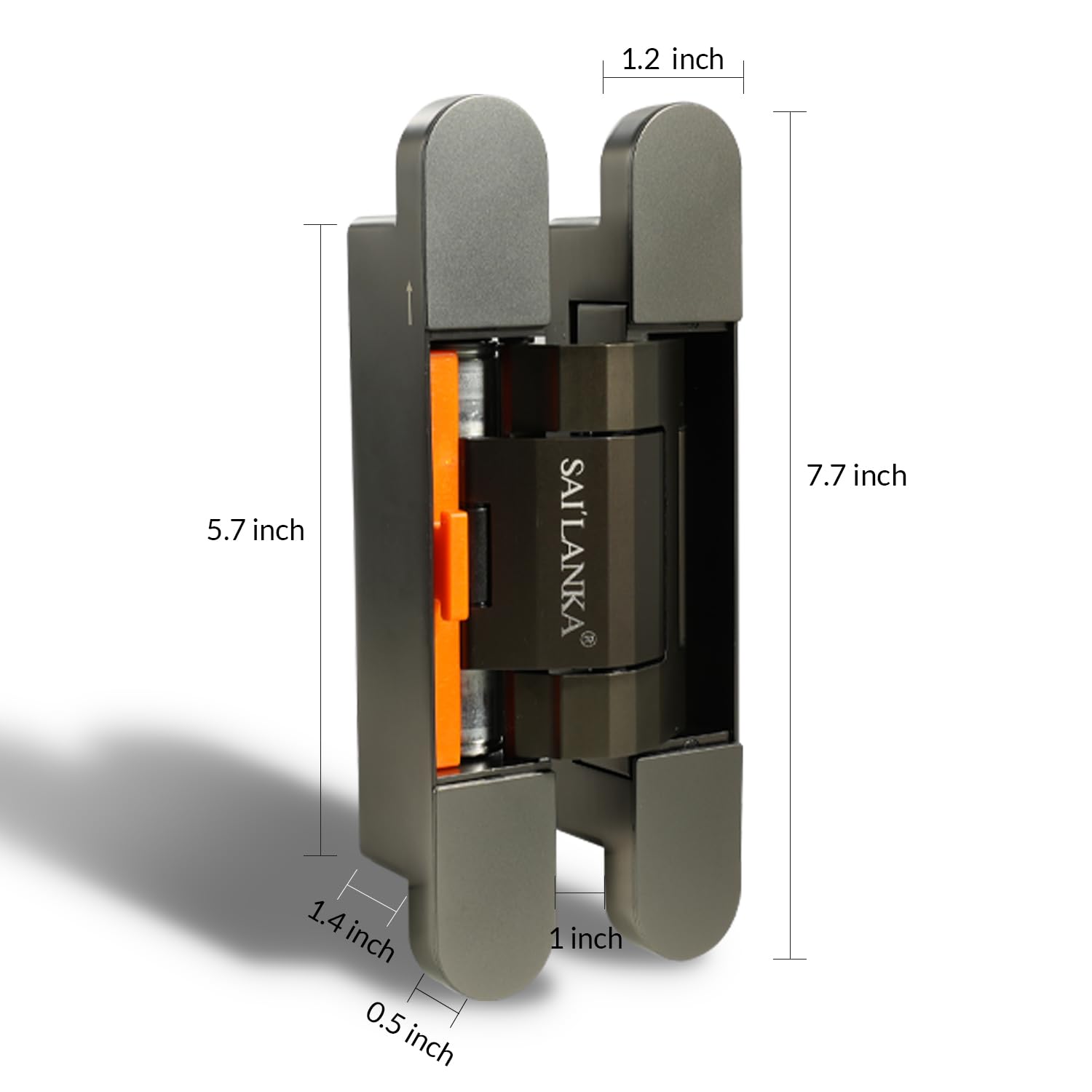Paquete de 3 bisagras hidráulicas invisibles 3D ajustables resistentes para puerta oculta, oscilación de 180°, bisagra de amortiguación de cierre automático de puerta, montaje de mortaja,