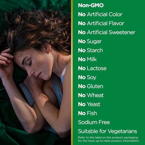 Nature's Bounty Melatonin, 100% Drug Free Sleep Aid, Promotes Relaxation and Sleep Health, 1mg, 180 Tablets - Image 6