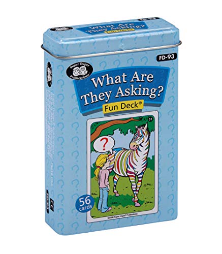 Super Duper Publications | What are They Asking? Fun Deck Flash Cards | Educational Learning Resource for Children