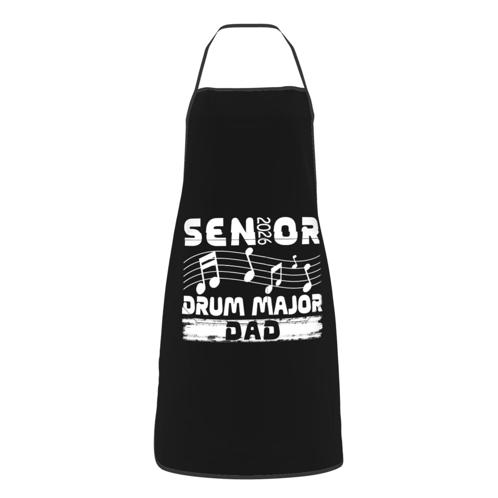 nopicsn Senior 2026 Drum Major Apron for cooking with Pockets Women Men Kitchen Chef Funny Aprons