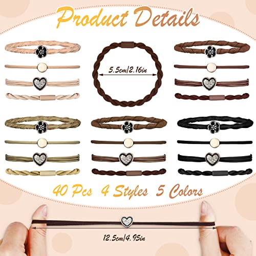 Giegxin Boho Braided Hair Tie Bracelets #TOP23