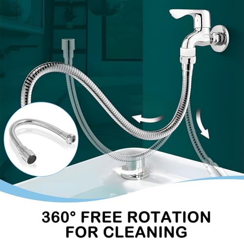 Jecdfs wasserhahn verlängerung 30cm, Hergestellt aus rostfreiem Stahl 304, wasserhahn küche aufsatz, Universell einsetzbar, Richtung fixierbar, für Zähneputzen, Gesicht und Haare waschen