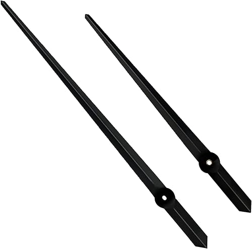 VANGOLD Reloj de pared DIY Manos Reloj Puntero Reparación Pieza de repuesto (negro)