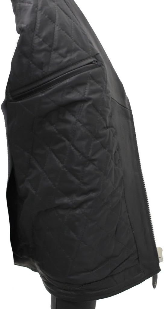 Men's Black Biker Real Cowhide Leather Jacket