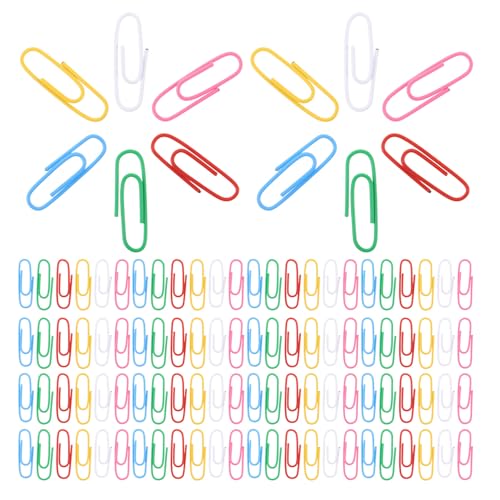 Trombones colorés 33 mm Baluue pour tri de papier et classement de dossiers