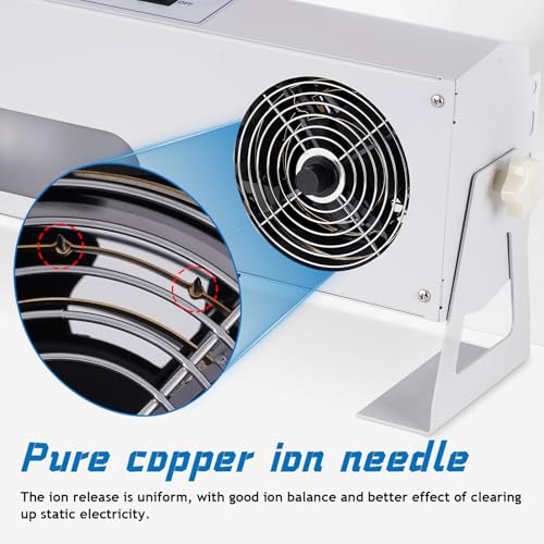 Image of YUCHENGTECH Ionizing Air Blower Anti Static Ionizer Static Eliminator Anti Static Blower Suspended 110V (2-Fan, with Light)