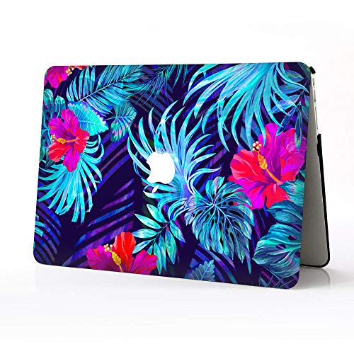 Laptop-Hülle für MacBook Air 13 Zoll (33 cm), Blüten, Blätter, 02 Muster, bedruckt, Hartplastik, Schutzhülle für MacBook Air A1932
