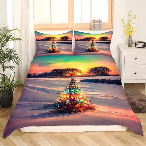 Housse de couette 200x200 en microfibres douces avec fermeture éclair