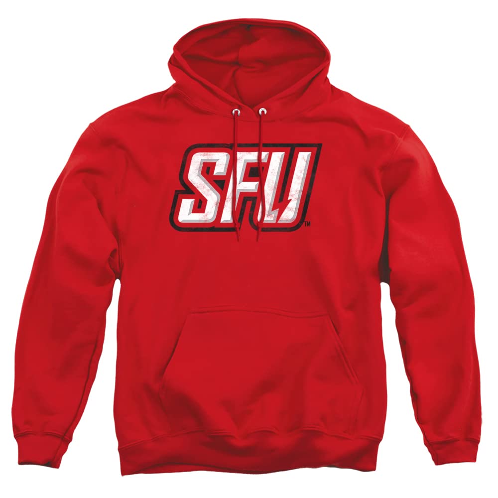 LOGOVISION Official Collegiate Distressed Primary Logo Adult Pullover Hoodie Collection — view 471