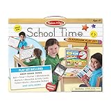 Melissa & Doug School Time! Classroom Play Set Game - Be Teacher or Student