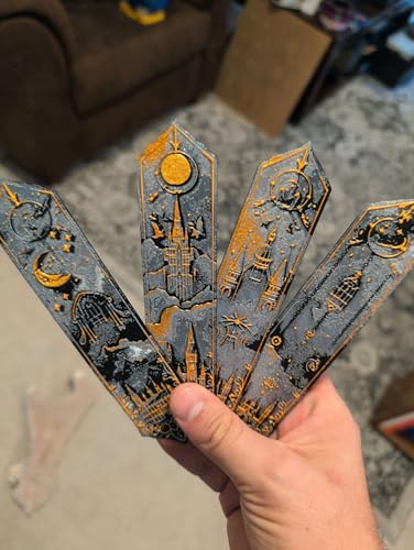 Image of Fantasy Castle Bookmark Set of 4 | Dark Academia Collectible Bookmarks | Premium Decorative Reading Accessories | Ideal Gift for Readers & Book Lovers | Bioplastic